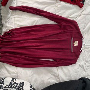 Maroon Cardigan